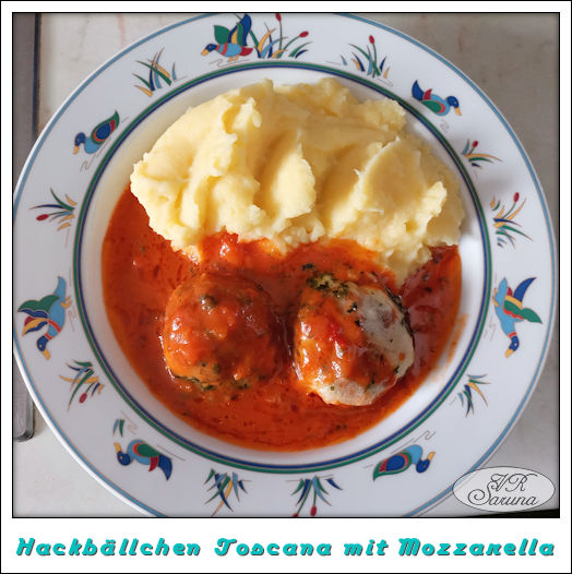 Hackbällchen Toskana mit Mozzarella - Sarunas virtuelle Welt