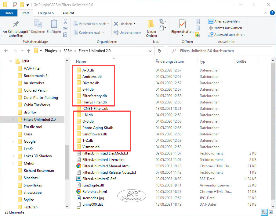 Screenshot FU-Datenbankverzeichnisse