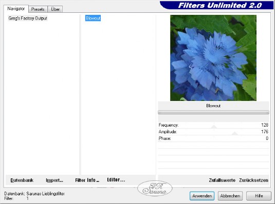Screen Grafik-Tipps - FU Importierter Filter