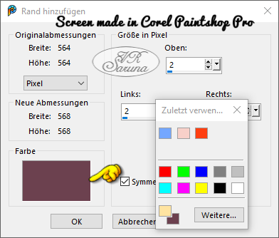 Screen PSP - Rahmen 04 Rand hinzufügen Mini-Farbfeld