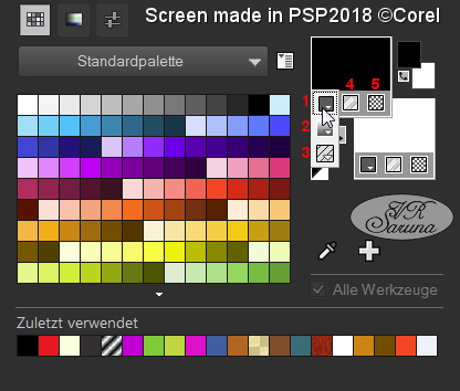 Screen PSP - Material-Palette Materialart